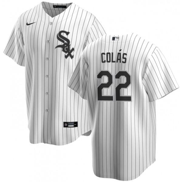 Chicago White Sox #22 Oscar Colás White Cool Base Stitched Jersey