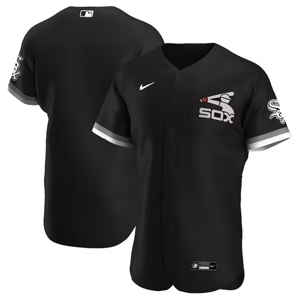 Chicago White Sox Blank Black Flex Base Stitched Jersey
