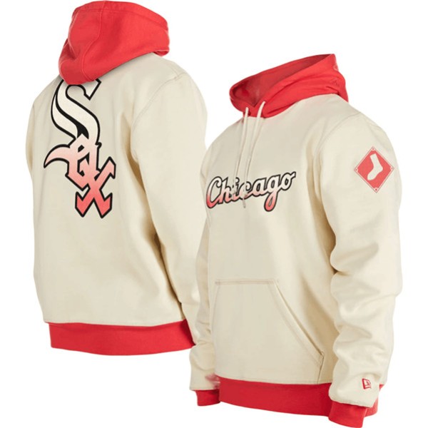 Chicago White Sox White Color Pack Team Front Back Pullover Hoodie