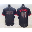 Cincinnati Reds #44 Elly De La Cruz Black 2023 City Connect Flex Base Stitched Jersey