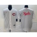 Cincinnati Reds White Field Of Dreams Team Big Logo Cool Base Stitched Jersey
