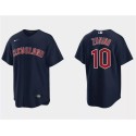Cleveland Guardians #10 Mike Zunino Navy Cool Base Stitched Jersey