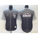 Colorado Rockies Gray Drrift Edition Team Big Logo Stitched Jersey