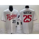 Minnesota Twins #25 Byron Buxton White Cool Base Stitched Jersey