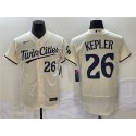 Minnesota Twins #26 Max Kepler Cream Flex Base Stitched Jersey