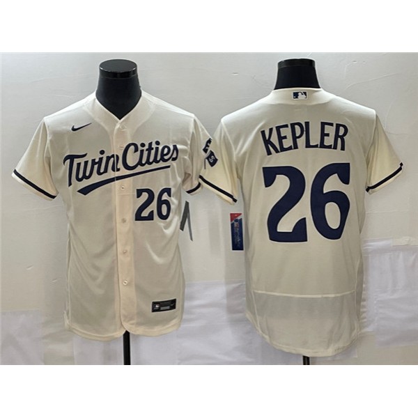 Minnesota Twins #26 Max Kepler Cream Flex Base Stitched Jersey