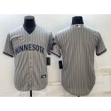 Minnesota Twins Blank 2023 Gray Home Team Cool Base Stitched Jersey