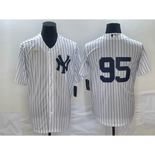 New York Yankees #95 Oswaldo Cabrera White Stitched Jersey