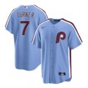 Philadelphia Phillies #7 Trea Turner Blue Cool Base Stitched Jersey