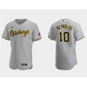 Pittsburgh Pirates #10 Bryan Reynolds Gray Flex Base Stitched Jersey