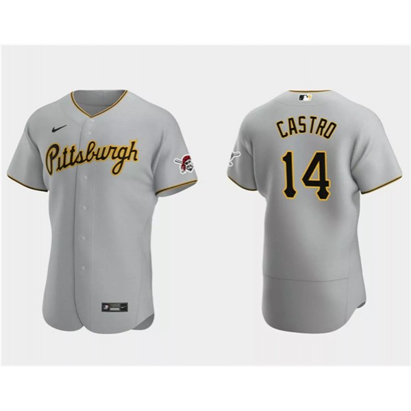 Pittsburgh Pirates #14 Rodolfo Castro Gray Flex Base Stitched Jersey