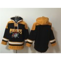 Pittsburgh Pirates Blank Ageless Must-Have Lace-Up Pullover Hoodie