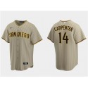 San Diego Padres #14 Matt Carpenter Tan Cool Base Stitched Jersey