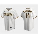 San Diego Padres #14 Matt Carpenter White Cool Base Stitched Jersey