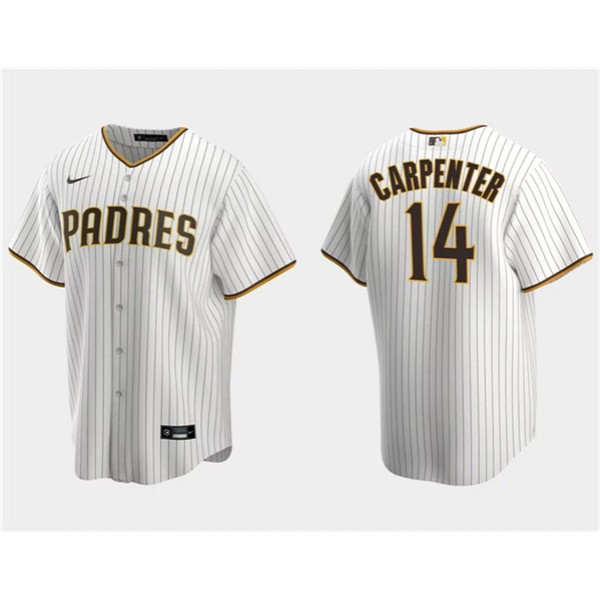 San Diego Padres #14 Matt Carpenter White Cool Base Stitched Jersey