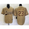 San Diego Padres #23 Fernando Tatis Jr. Tan Cool Base Stitched Jersey