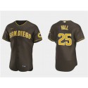 San Diego Padres #25 Tim Hill Brown Flex Base Stitched Jersey