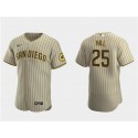 San Diego Padres #25 Tim Hill Tan Flex Base Stitched Jersey