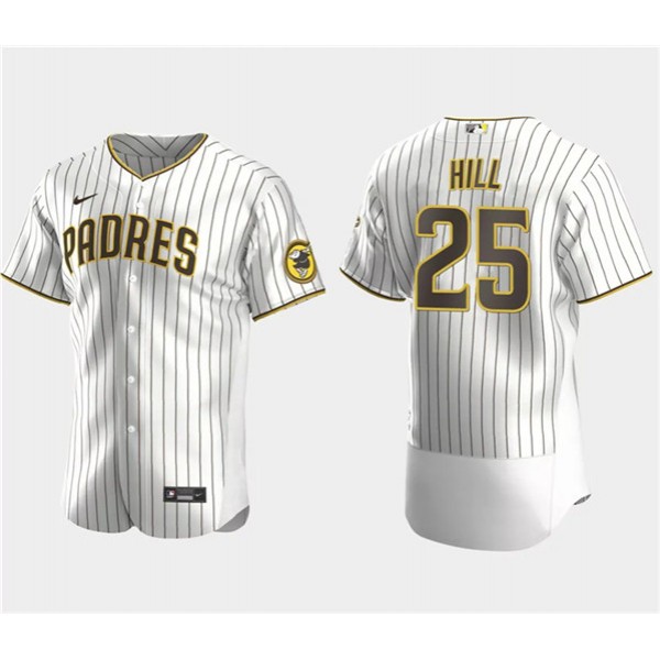 San Diego Padres #25 Tim Hill White Flex Base Stitched Jersey