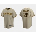 San Diego Padres #28 José Azocar Tan Cool Base Stitched Jersey