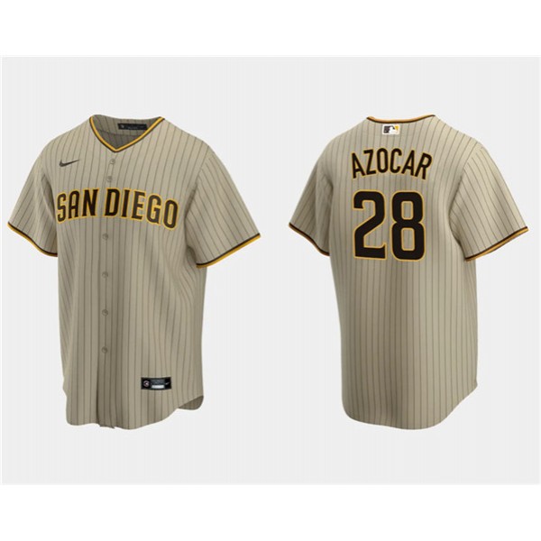 San Diego Padres #28 José Azocar Tan Cool Base Stitched Jersey