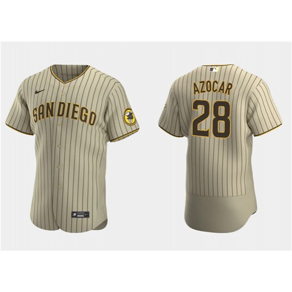 San Diego Padres #28 José Azocar Tan Flex Base Stitched Jersey