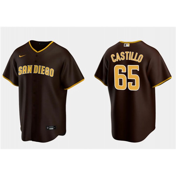 San Diego Padres #65 José Castillo Brown Cool Base Stitched Jersey