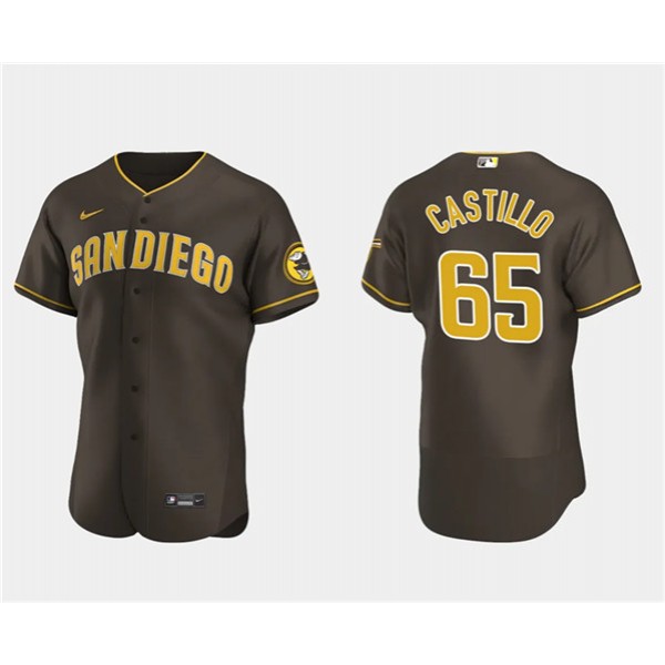 San Diego Padres #65 José Castillo Brown Flex Base Stitched Jersey
