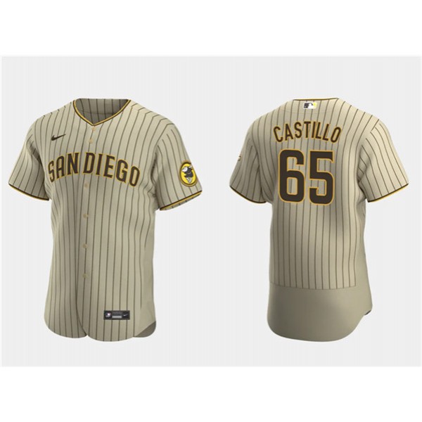 San Diego Padres #65 José Castillo Tan Flex Base Stitched Jersey