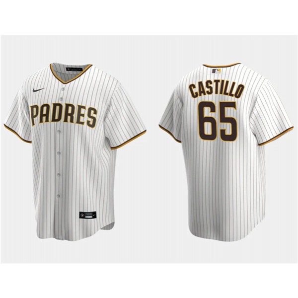 San Diego Padres #65 José Castillo White Cool Base Stitched Jersey