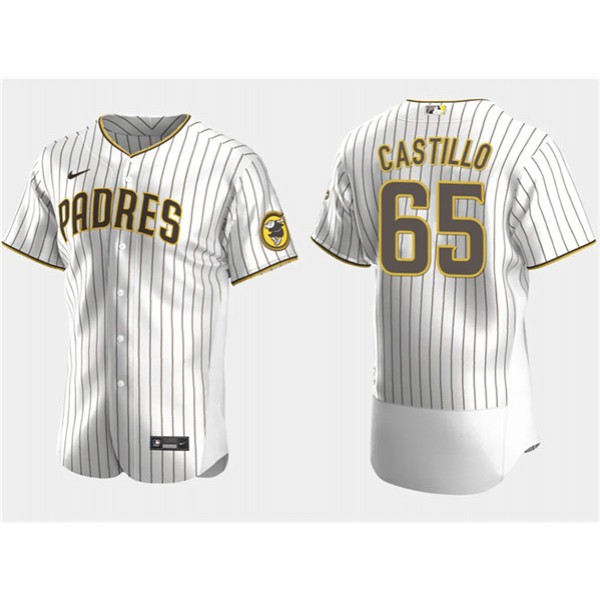 San Diego Padres #65 José Castillo White Flex Base Stitched Jersey