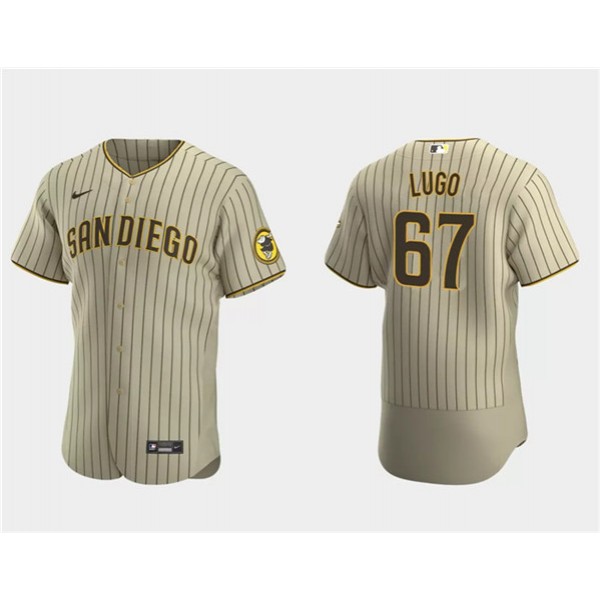 San Diego Padres #67 Seth Lugo Tan Flex Base Stitched Jersey