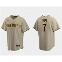 San Diego Padres #7 Ha-Seong Kim Tan Cool Base Stitched Jersey