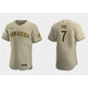 San Diego Padres #7 Ha-Seong Kim Tan Flex Base Stitched Jersey