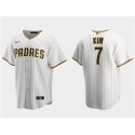 San Diego Padres #7 Ha-Seong Kim White Cool Base Stitched Jersey