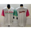San Diego Padres White Team Big Logo City Connect Cool Base Stitched Jersey