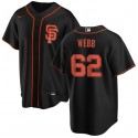 San Francisco Giants #62 Logan Webb Black Cool Base Stitched Jersey