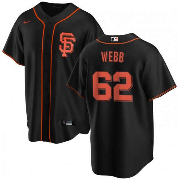 San Francisco Giants #62 Logan Webb Black Cool Base Stitched Jersey
