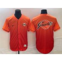 San Francisco Giants Orange Team Big Logo Cool Base Stitched Jersey