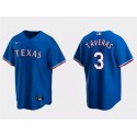 Texas Rangers #3 Leody Taveras Royal Cool Base Stitched Jersey