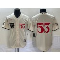 Texas Rangers #53 Adolis García Cream 2023 City Connect Cool Base With Patch Stitched Jersey