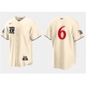 Texas Rangers #6 Josh Jung Cream 2023 City Connect Cool Base Stitched Jersey