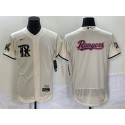 Texas Rangers Cream Team Big Logo 2023 City Connect Flex Base Stitched Jersey