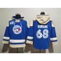 Toronto Blue Jays #68 Jordan Romano Royal Ageless Must-Have Lace-Up Pullover Hoodie