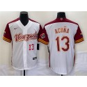 Venezuela #13 Venezuela Acuña Jr. 2023 White World Classic With Patch Stitched Jersey