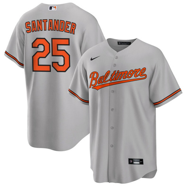 Baltimore Orioles #25 Anthony Santander Gray Cool Base Stitched Jersey