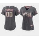 Women's Washington Nationals Active Player Custom 2022 Grey City Connect Cherry Blossom Stitched Jersey(Run Small)