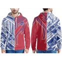 Buffalo Bills Royal Red White Pullover Hoodie