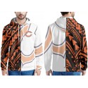 Chicago Bears Black Orange White Pullover Hoodie
