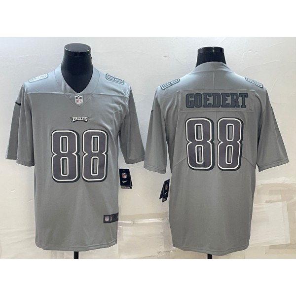 Philadelphia Eagles #88 Dallas Goedert Gray Atmosphere Fashion Stitched Jersey